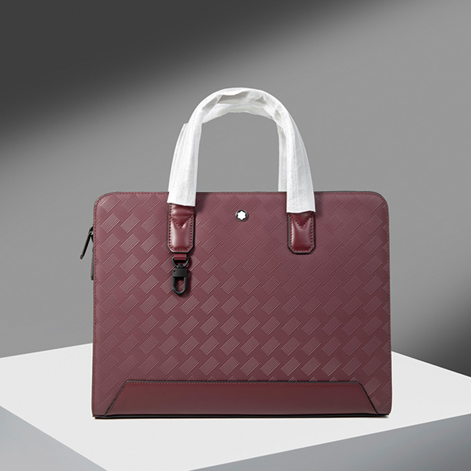 montblanc 3.0 leather crosshatch slim briefcase #198043 #129962 #199403 #131939 #130245